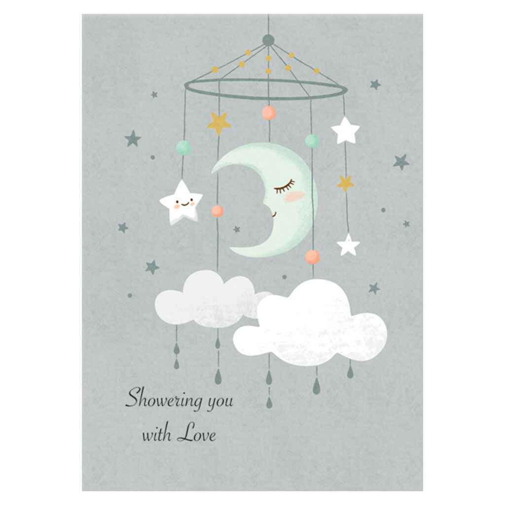 Celestial Baby Mobile Greeting Card