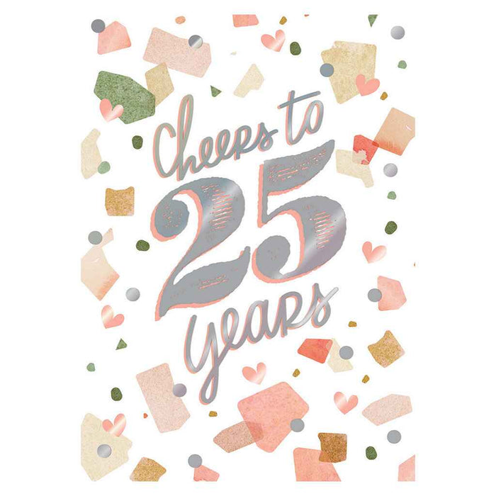 Trendy Confetti Pieces Greeting Card