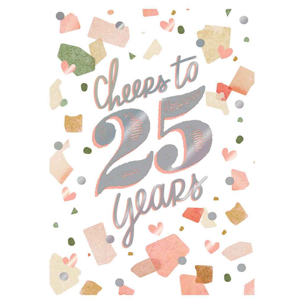 Trendy Confetti Pieces Greeting Card