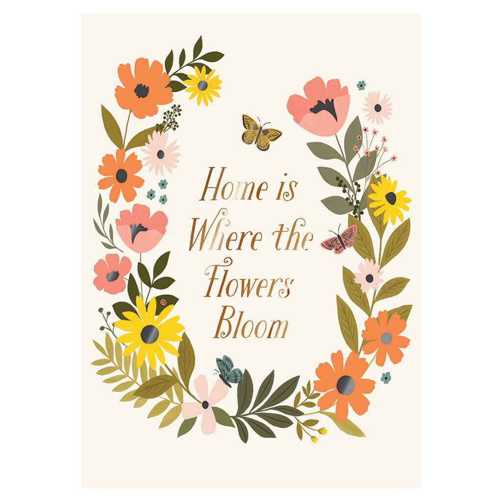 Wildflower Wreath Greeting Card