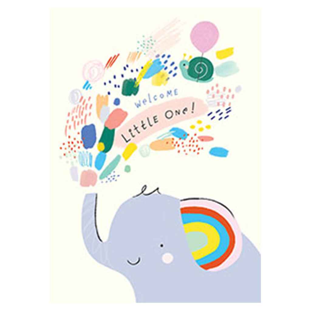 Elephant Shower Greeting Card