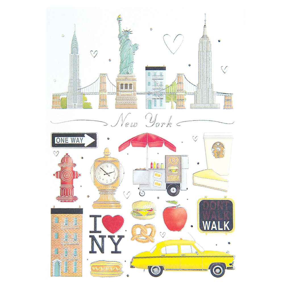 New York Icons Greeting Card