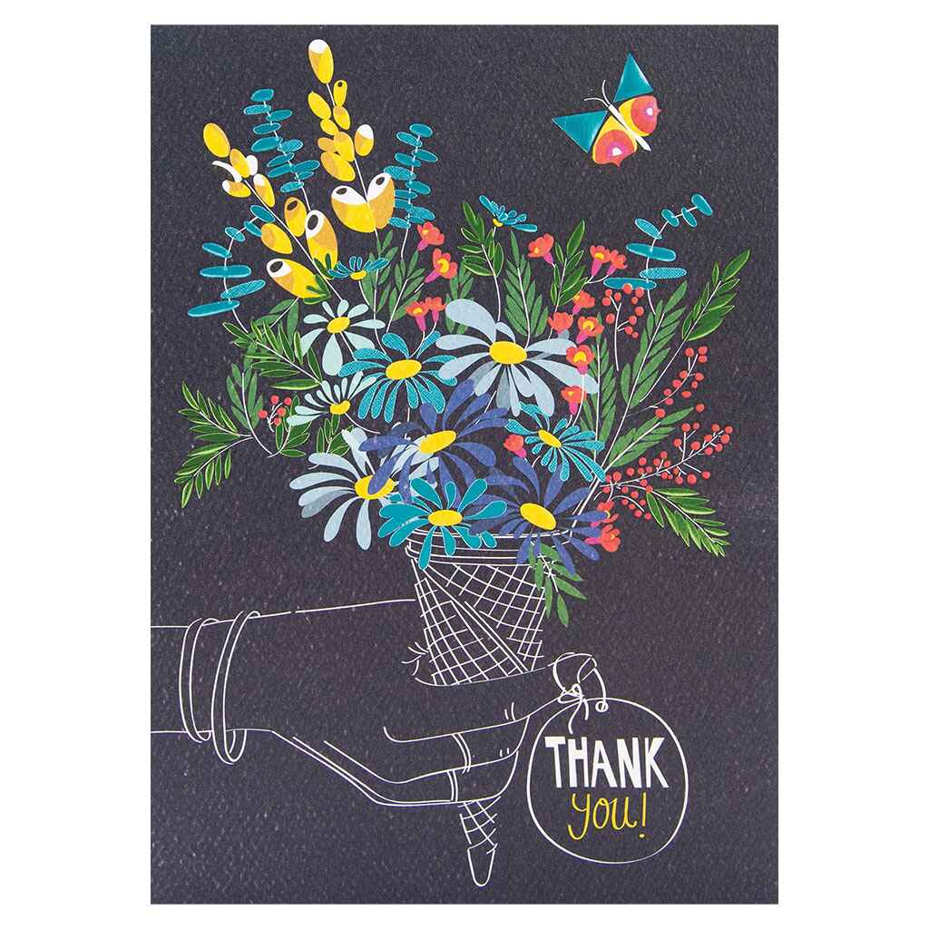 Thank You Flower Cone Greeting Card