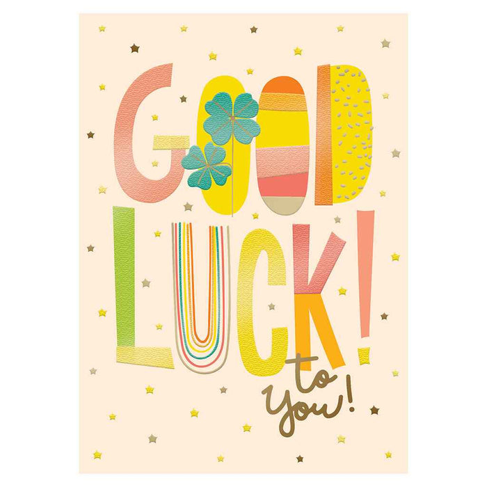 Colorful Good Luck Greeting Card