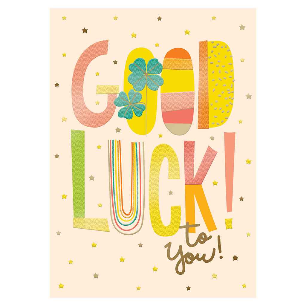 Colorful Good Luck Greeting Card