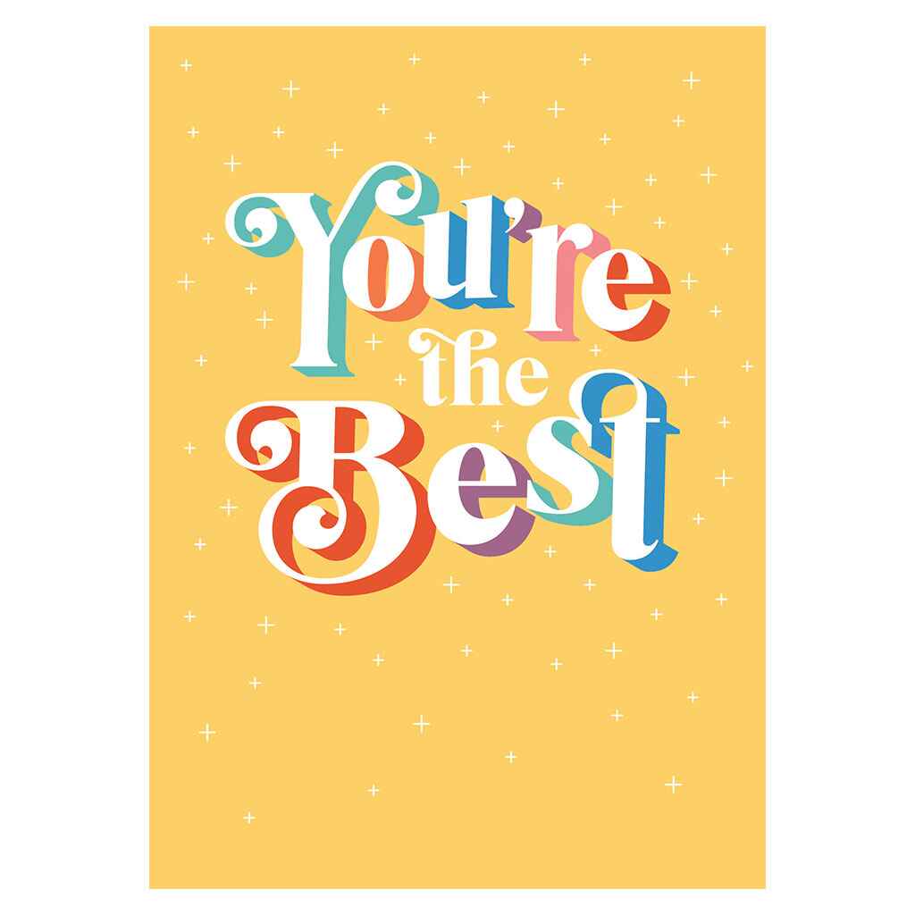 You&#39;re the Best Thanks Greeting Card