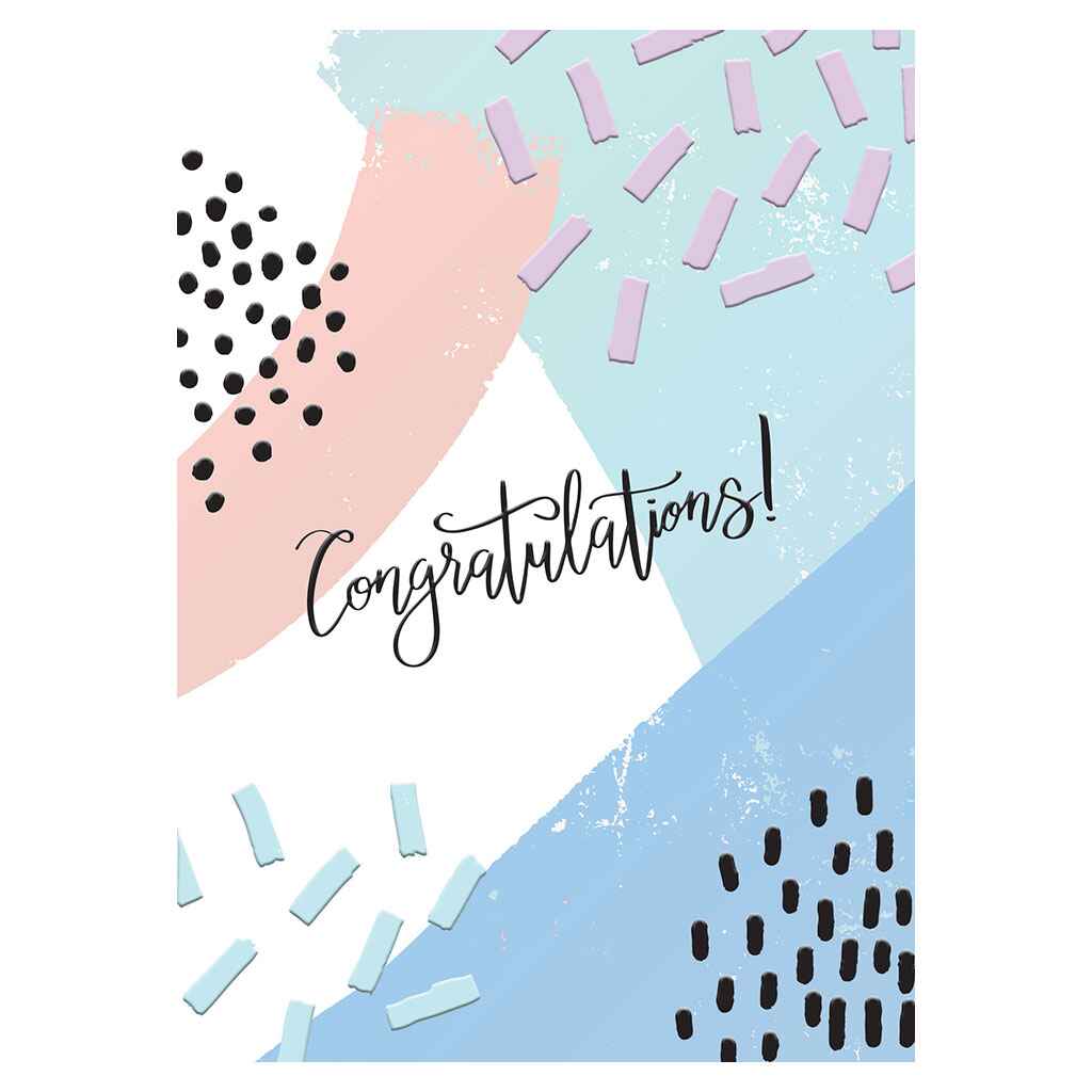 Painterly Congrats Greeting Card