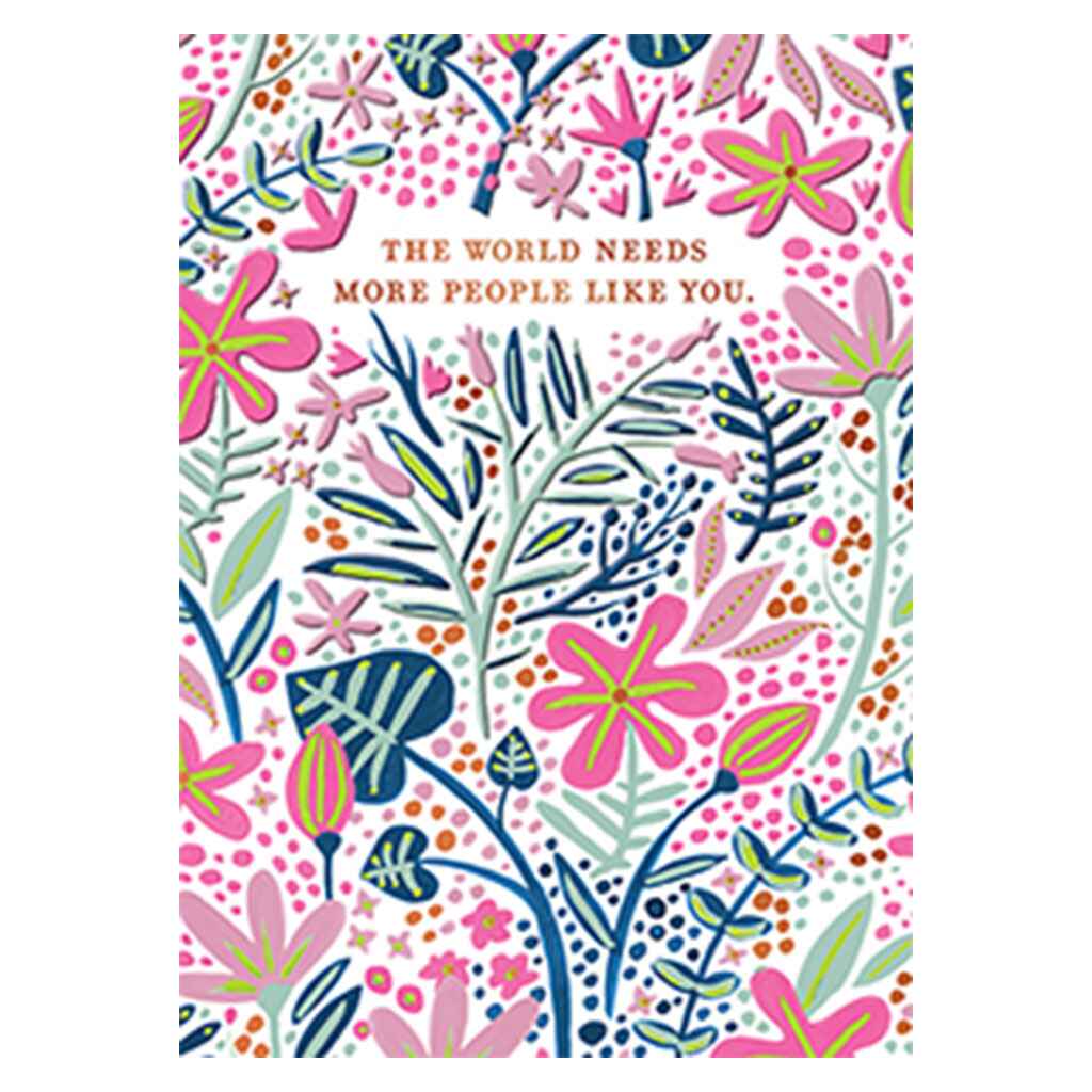 Greenery And Flowers Greeting Card