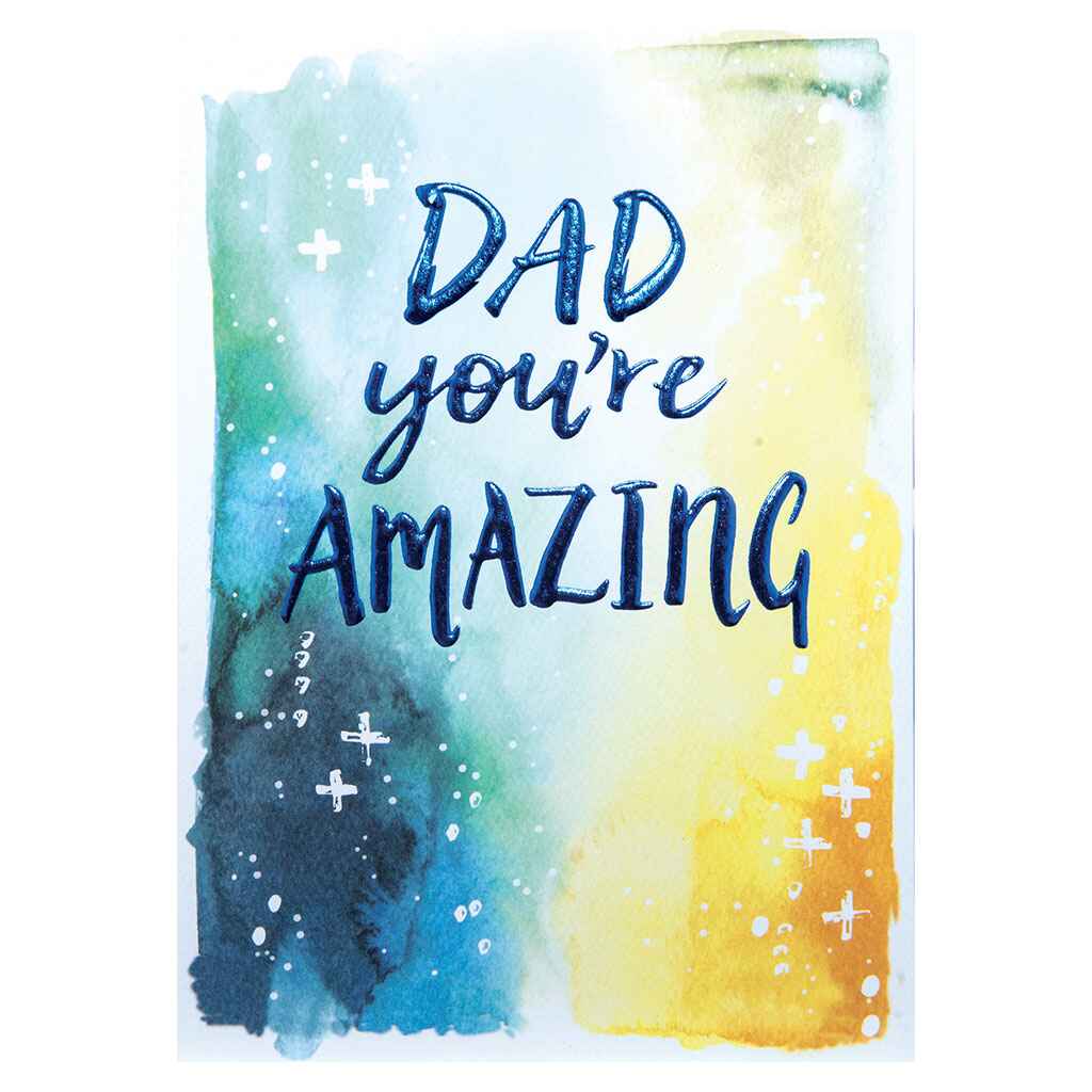 Dad Ethereal Watercolor Greeting Card