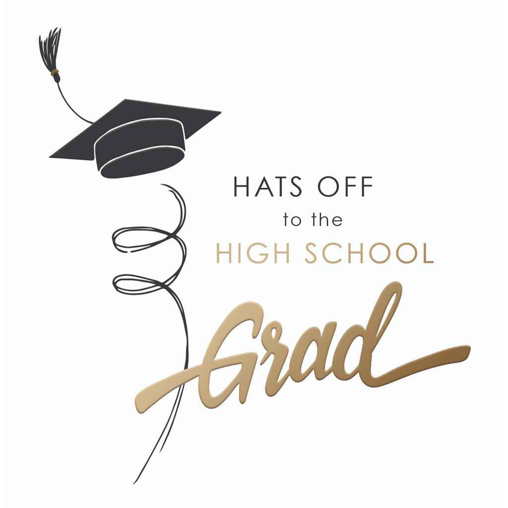 Hats Off to the Grad Greeting Card