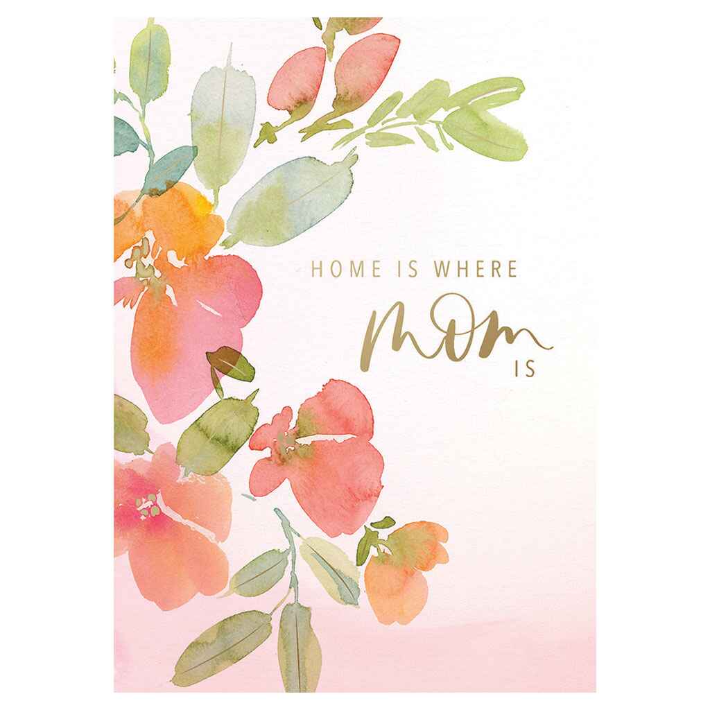 Loose Watercolor Blooms Greeting Card