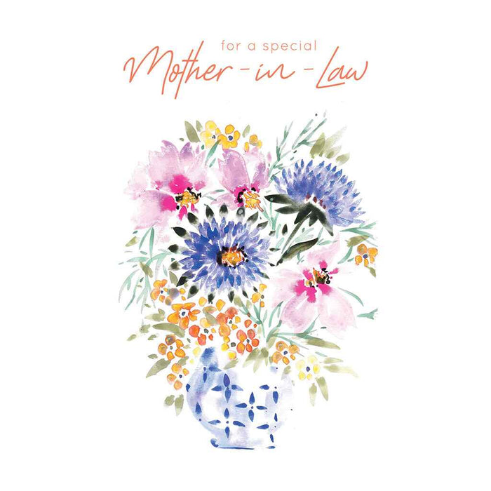 Flowers in Vase Greeting Card