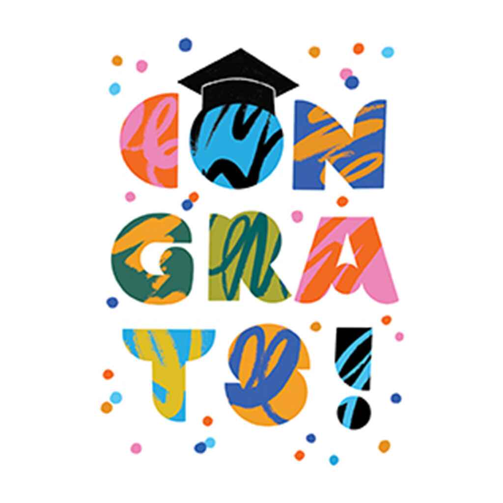 Street Art Congrats Greeting Card