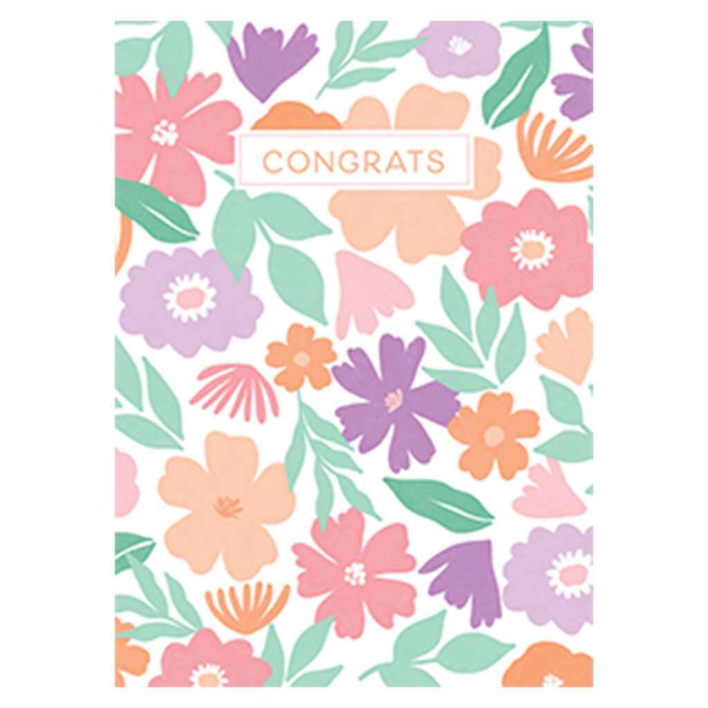 Floral Congrats Greeting Card