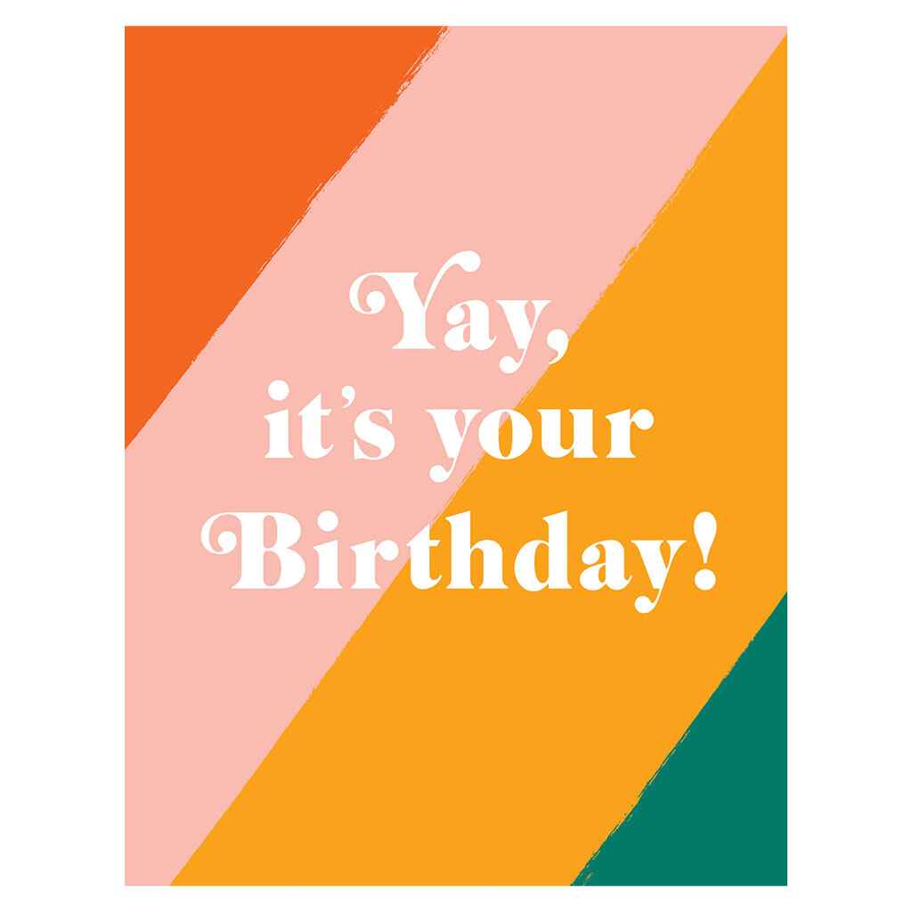 Bold HBD Shadow Greeting Card