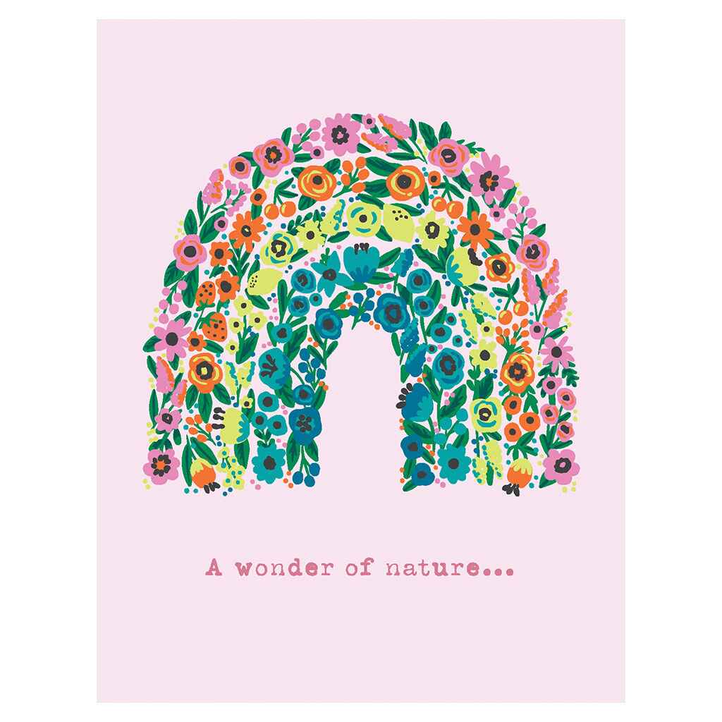 Rainbow of Flowers Greeting Card