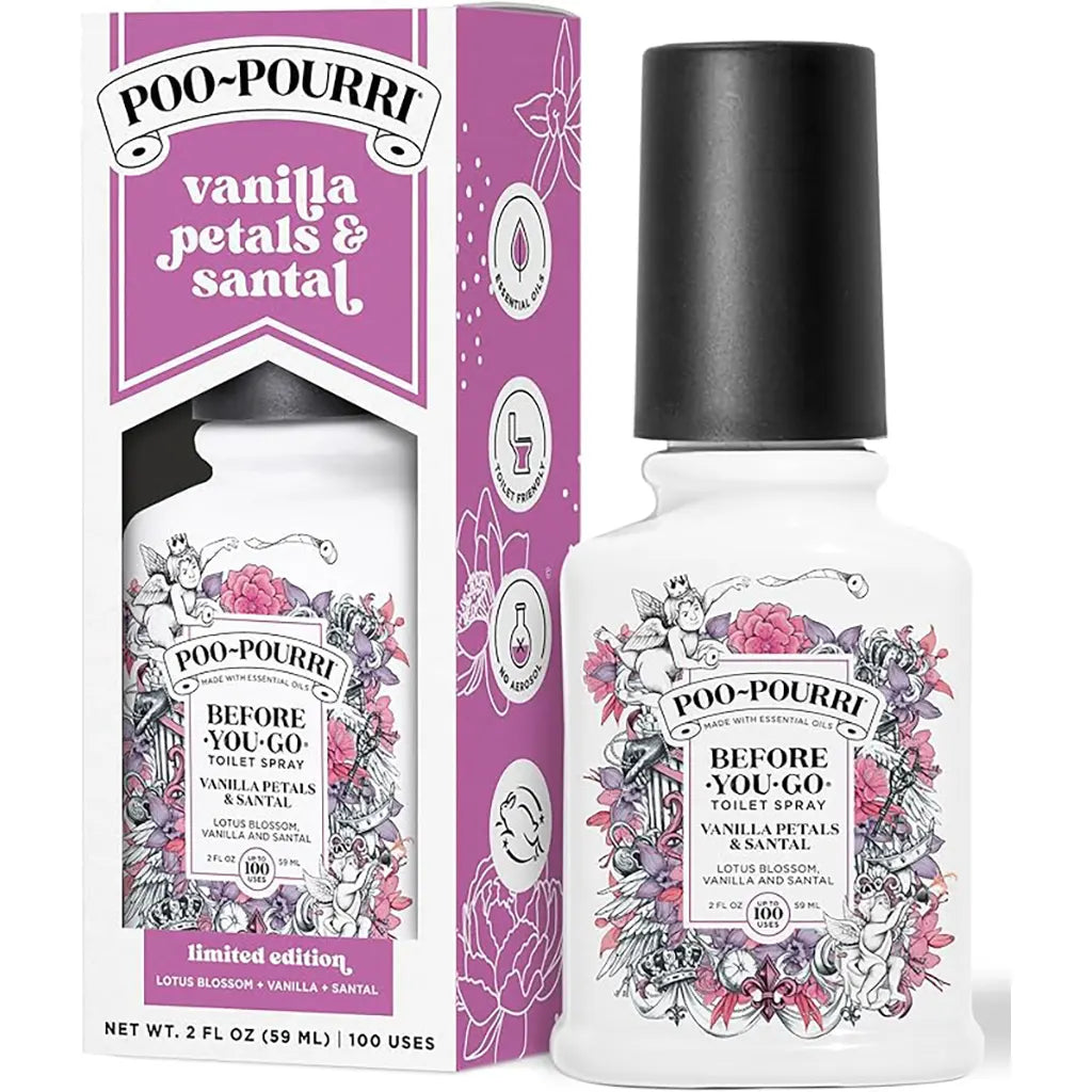 Poo Pourri Spray Vanilla Petals &amp; Santal, 2oz