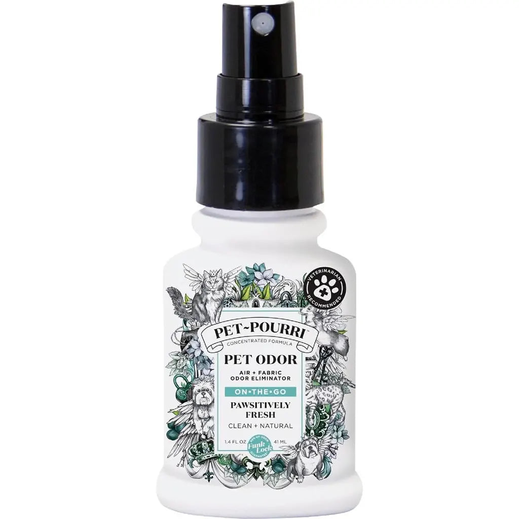 Pet Pourri Odor Freshener Spray, Pawsitively Fresh 1.4oz