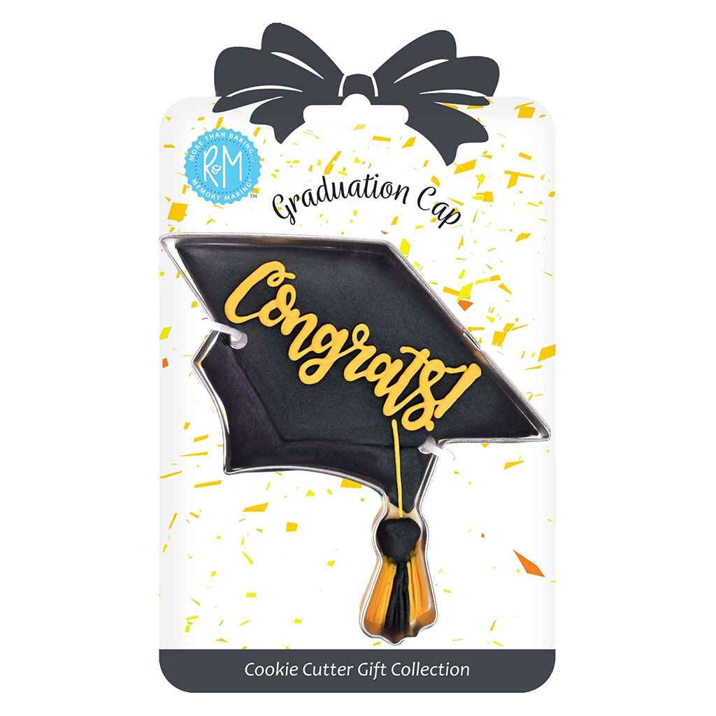 Graduation Cap Cookie Cutter 4.5in