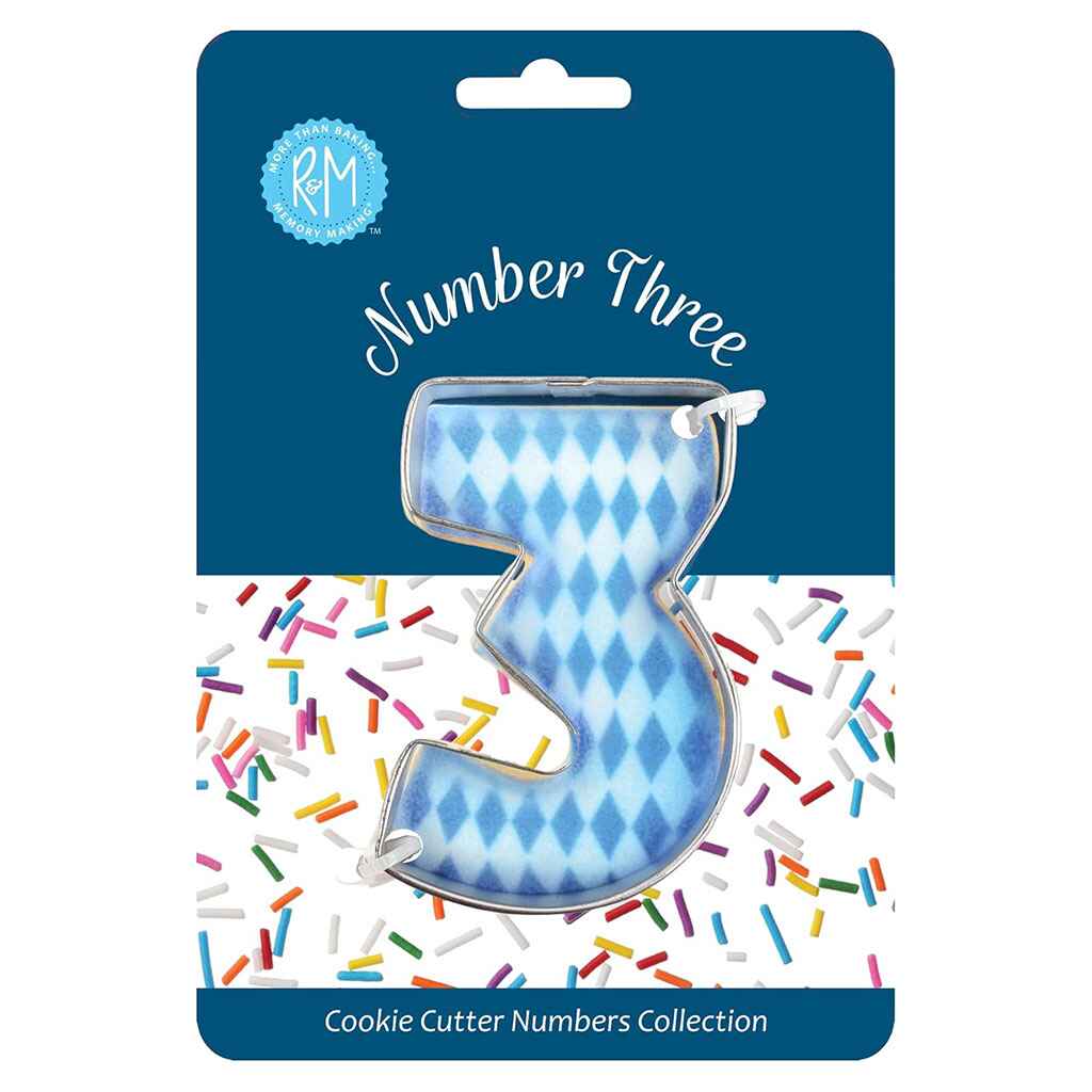 Number Cookie Cutter, 3in