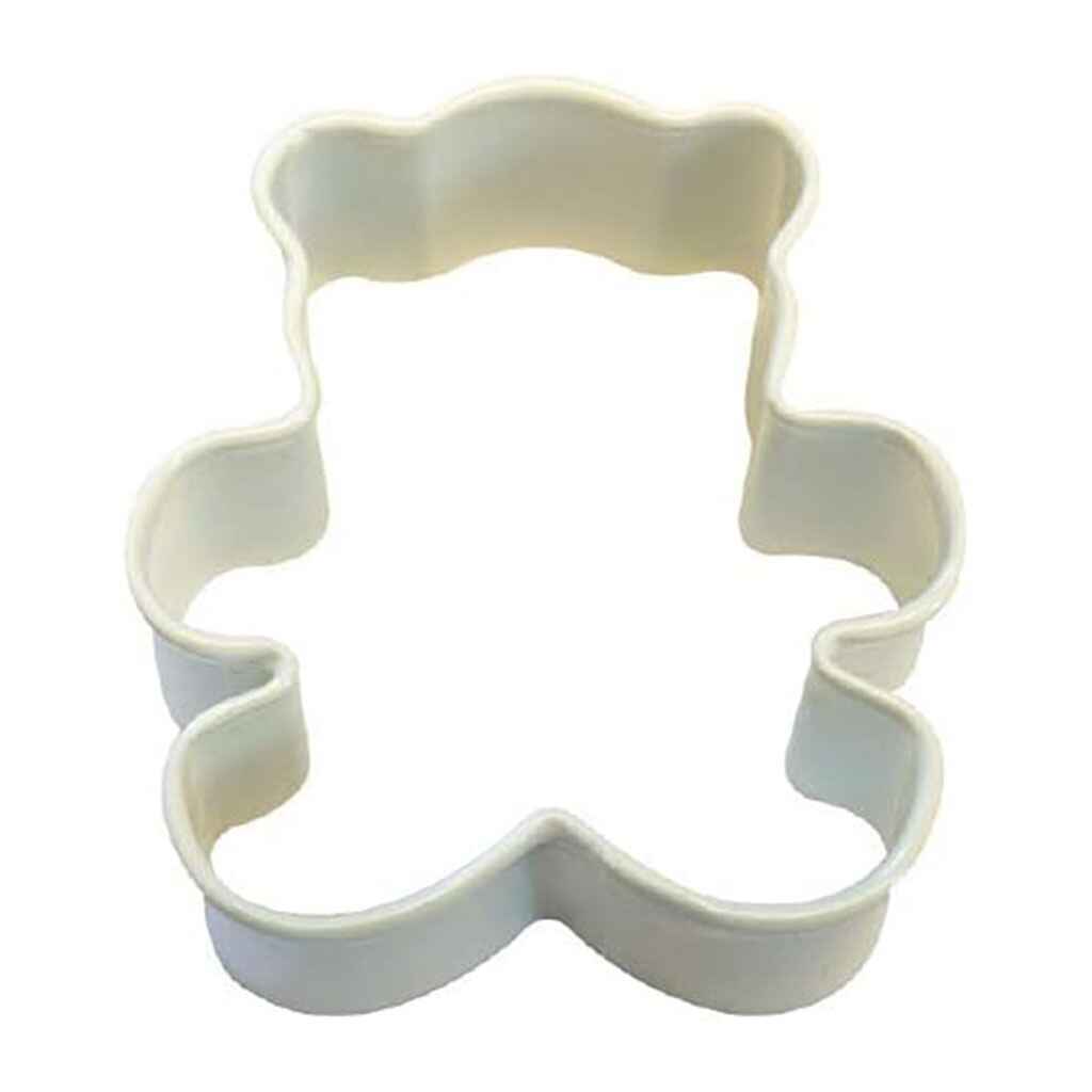Mini Teddy Bear Cookie Cutter White