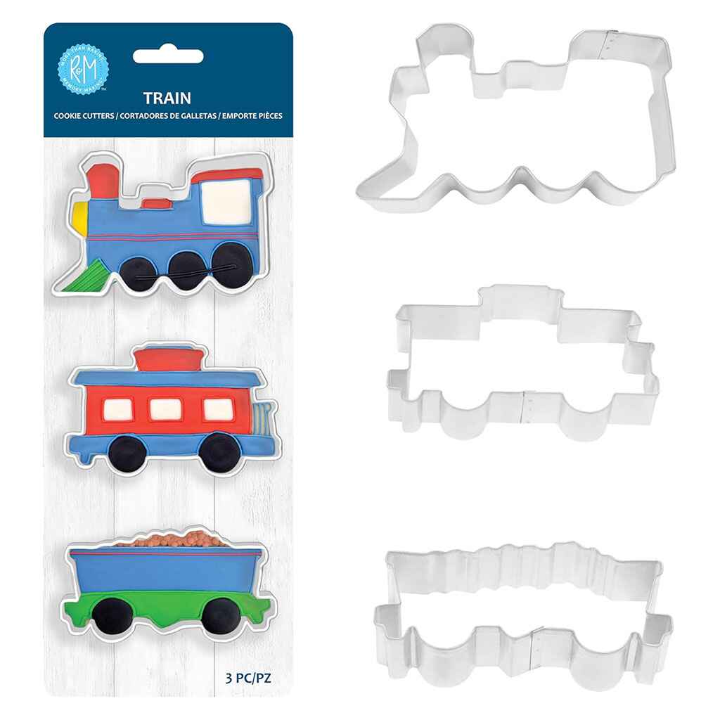 Train Cookie Cutter Set, 3pc