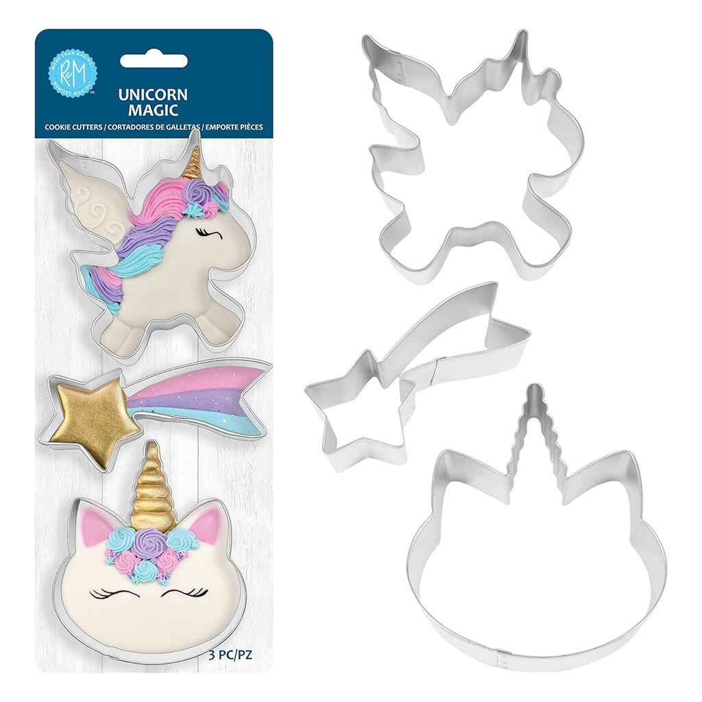 Unicorn Magic Cookie Cutter Set, 3pc
