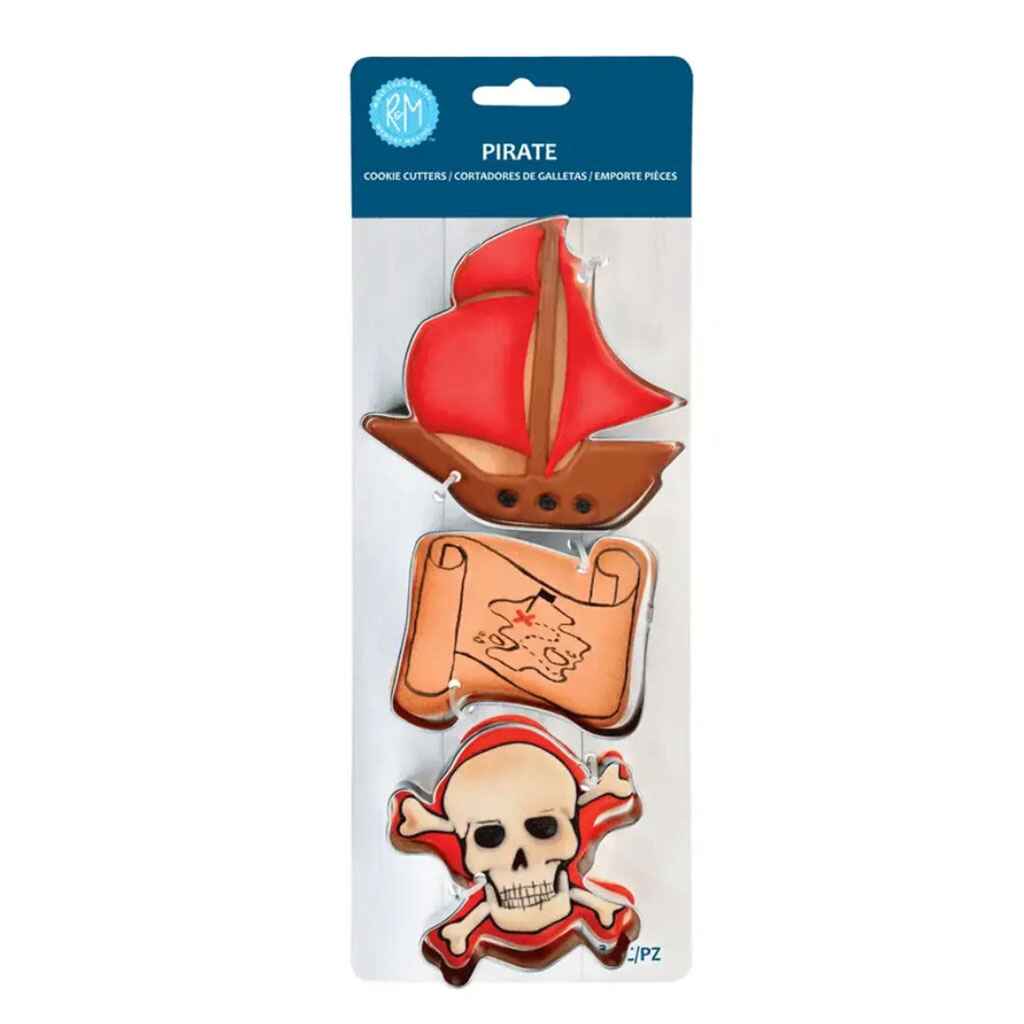 Pirate Cookie Cutter Set, 3pc