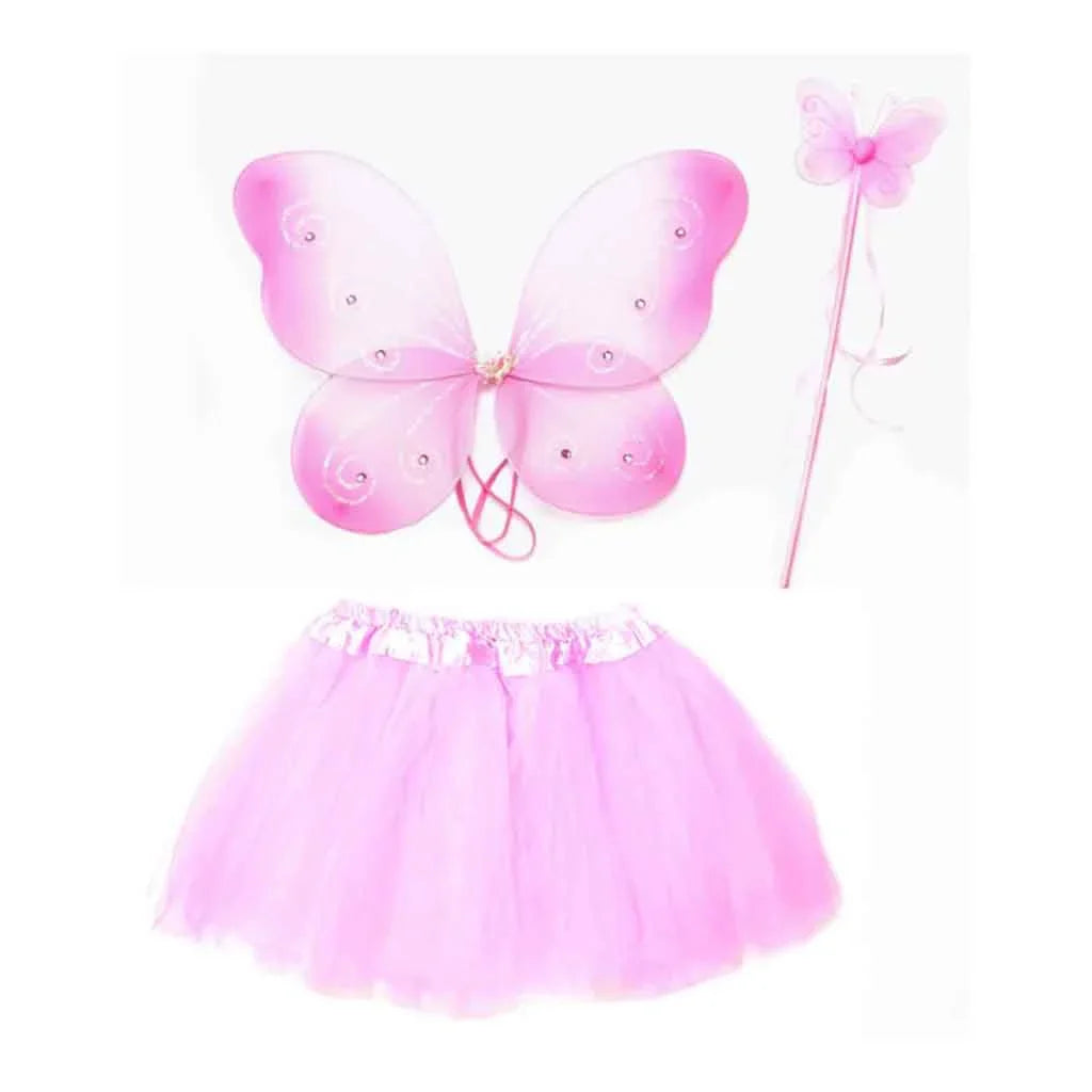 Pink Lovely Butterfly Fairy 3pc Set