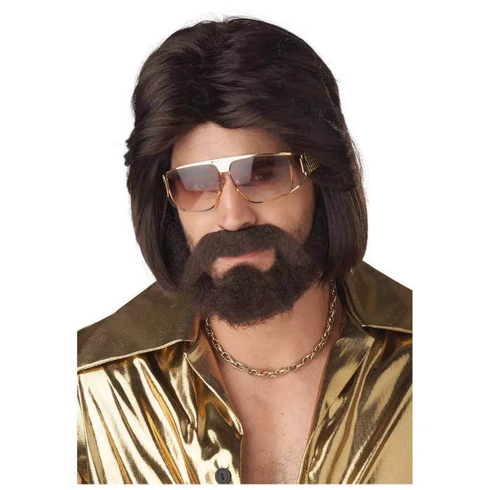 Sexy 70's Man Wig, Beard and Moustache
