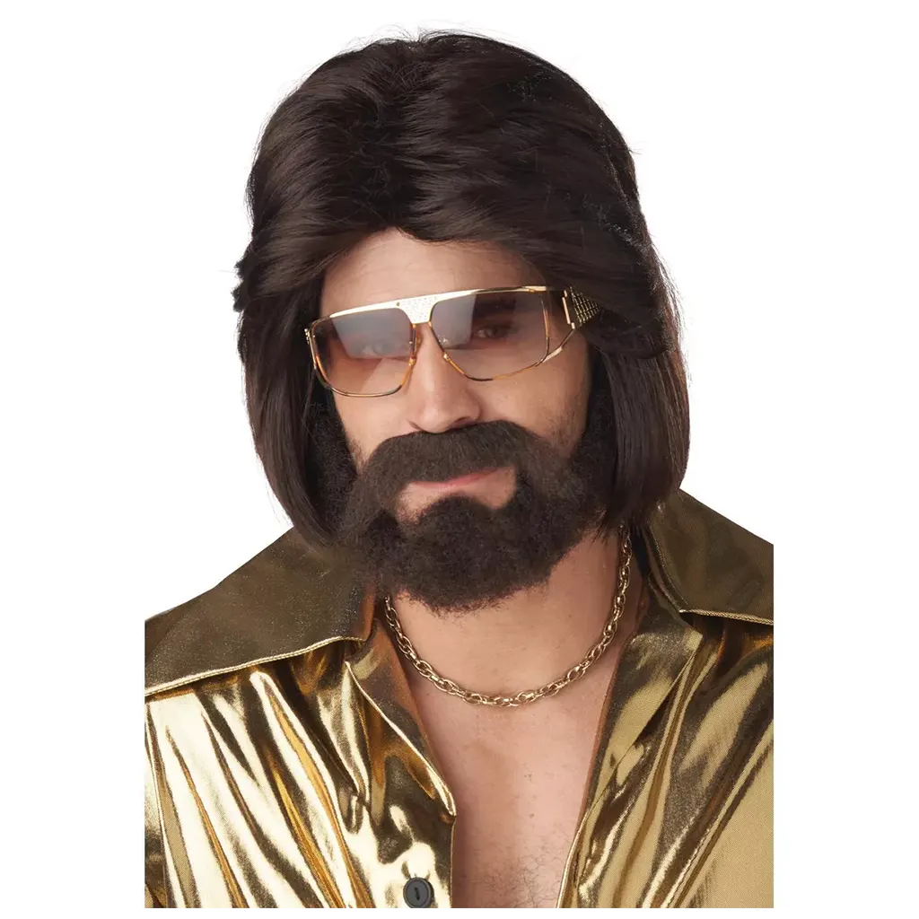 Sexy 70's Man Wig, Beard and Moustache