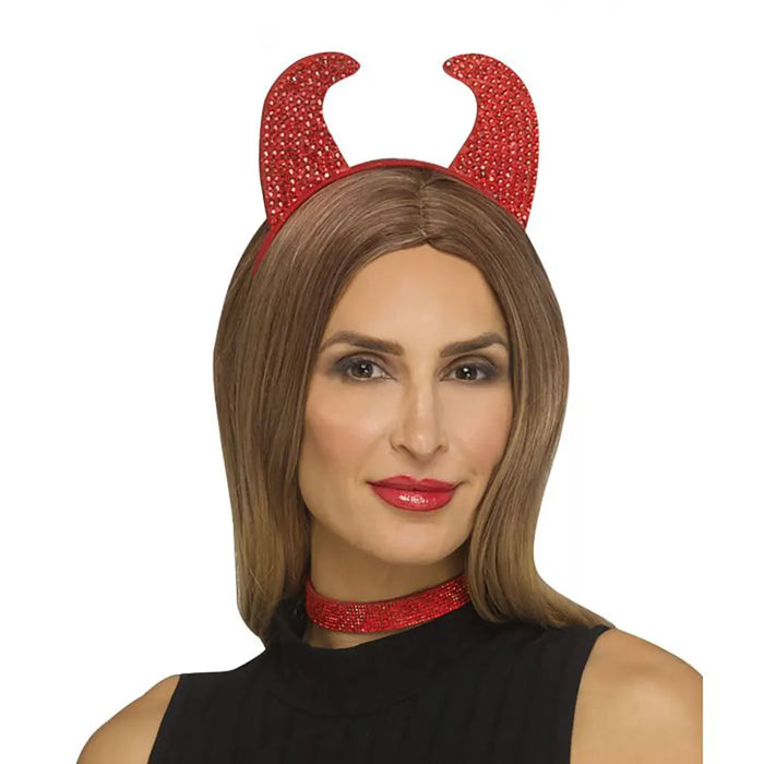 Bling Diva Headband Adult Red