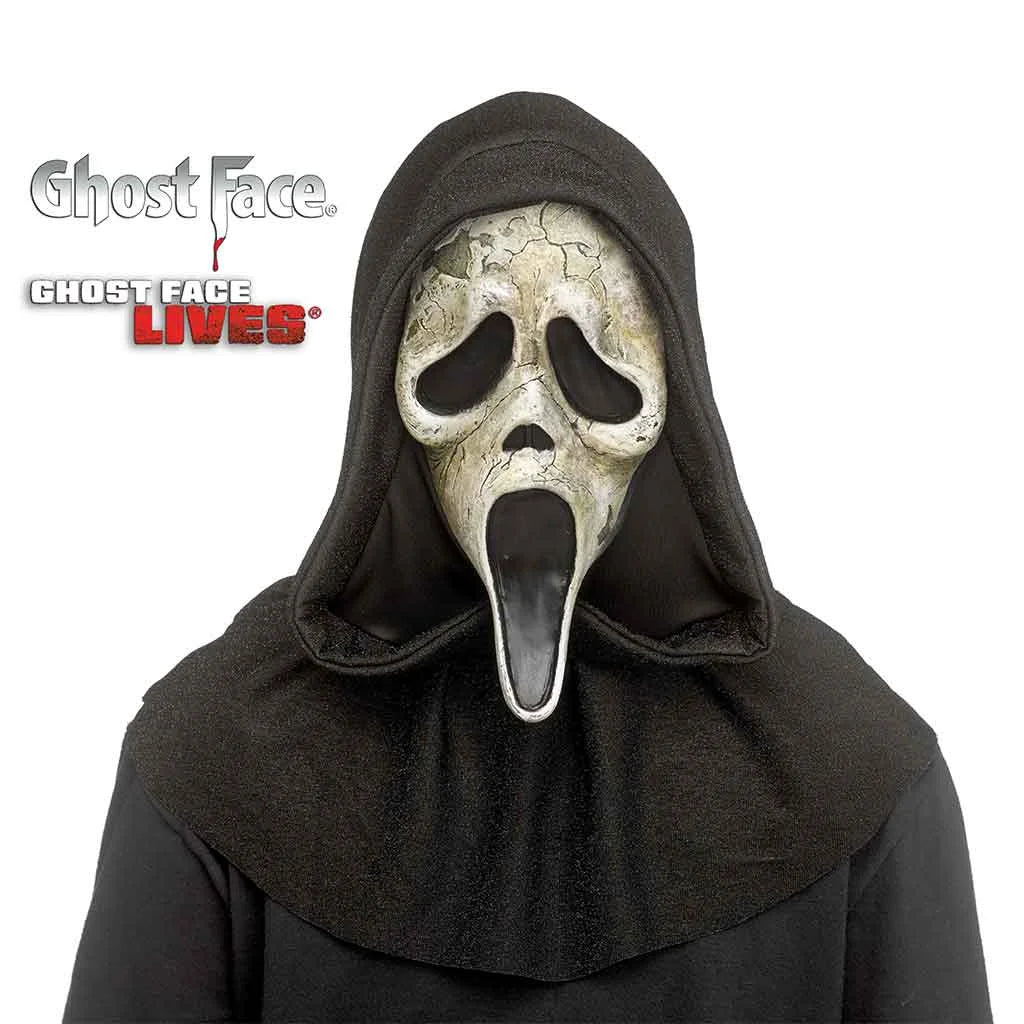 Deluxe Ghost Face Aged Mask