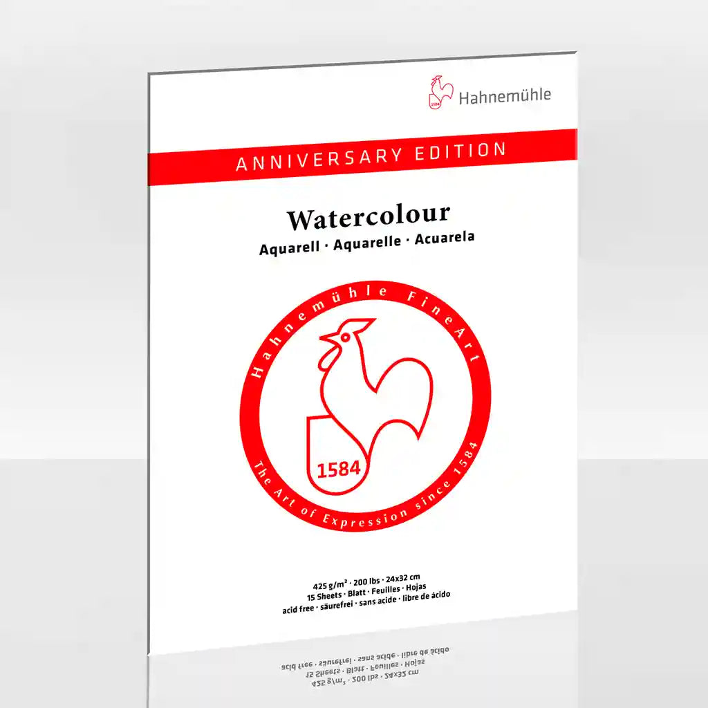 Anniversary Edition &quot;Watercolour&quot; 425Gsm, 24 x 32cm, 15 Sheets