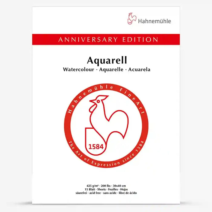 Anniversary Edition "Watercolour" 425Gsm, 30 x 40cm, 15 Sheets