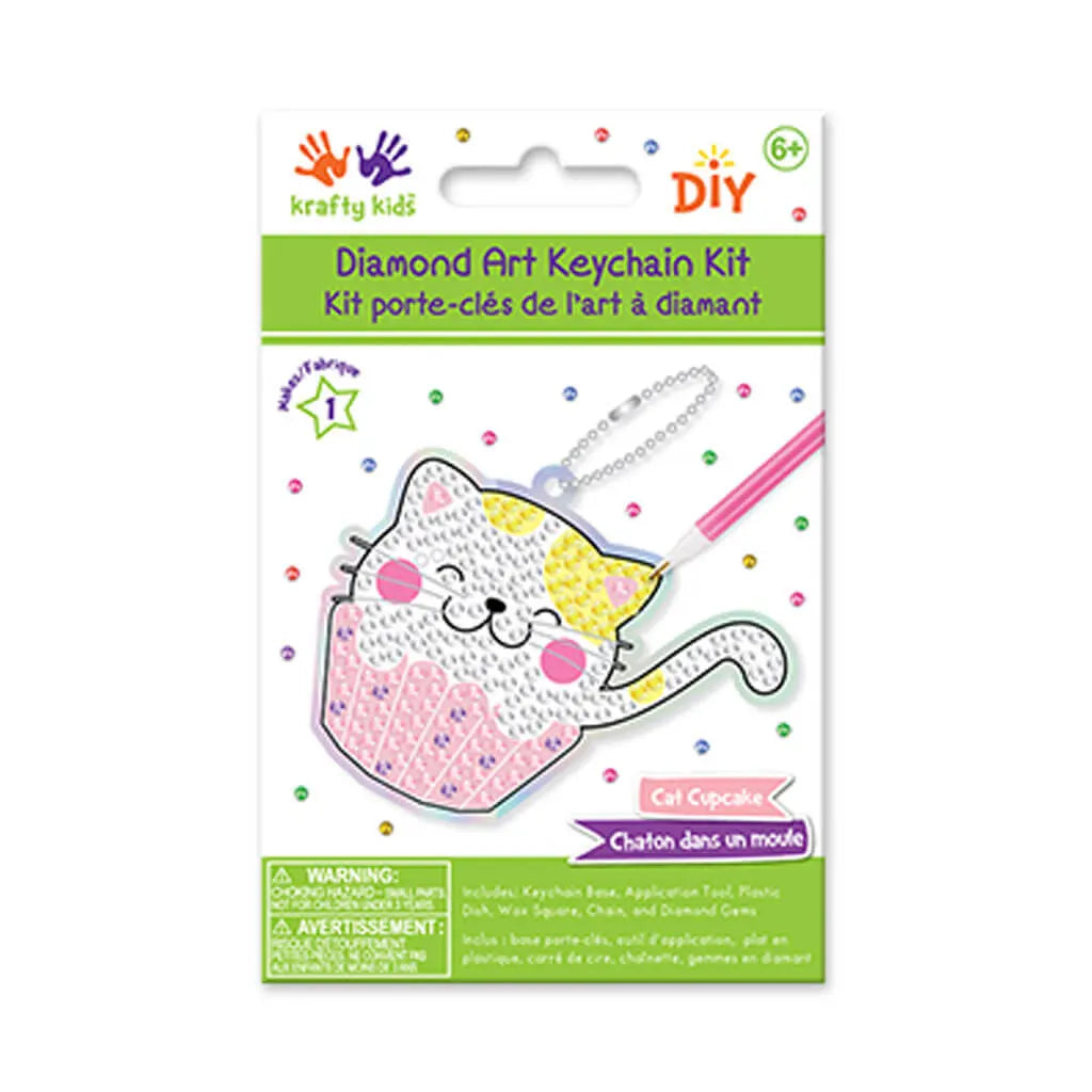 Krafty Kids Kit: Diamond Painting DIY Keychain Kit  Floral