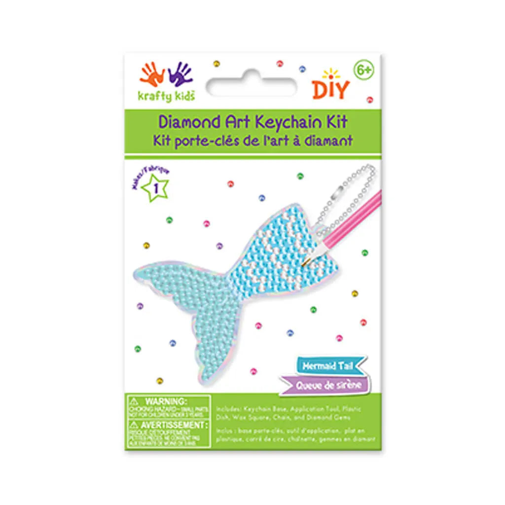 Krafty Kids Kit: Diamond Painting DIY Keychain Kit  Floral