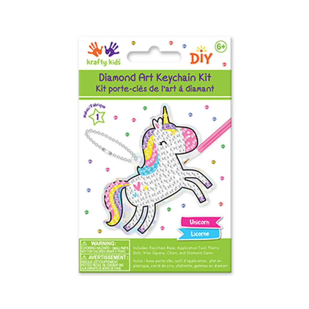 Krafty Kids Kit: Diamond Painting DIY Keychain Kit  Floral
