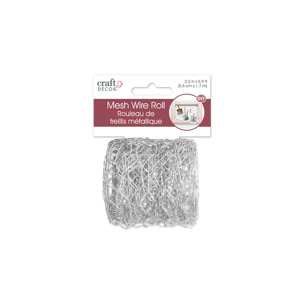 Craft Decor: 2.25" x 5.9ft Chicken Mesh Wire Roll