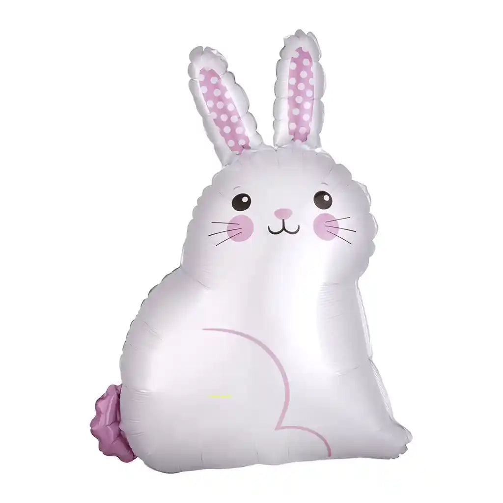 White Satin Bunny Junior Shape, 18in