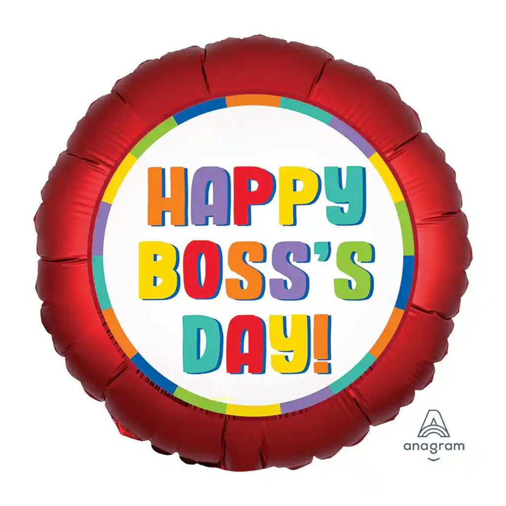 Satin Boss&#39;s Day Foil Balloon, 18in