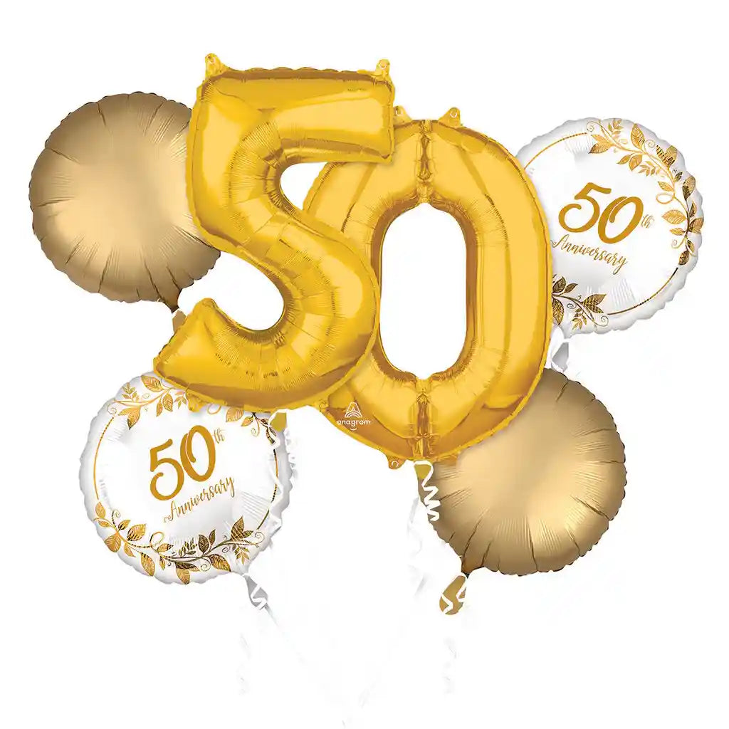 Happy 50th Anniversary Bouquet of Balloons