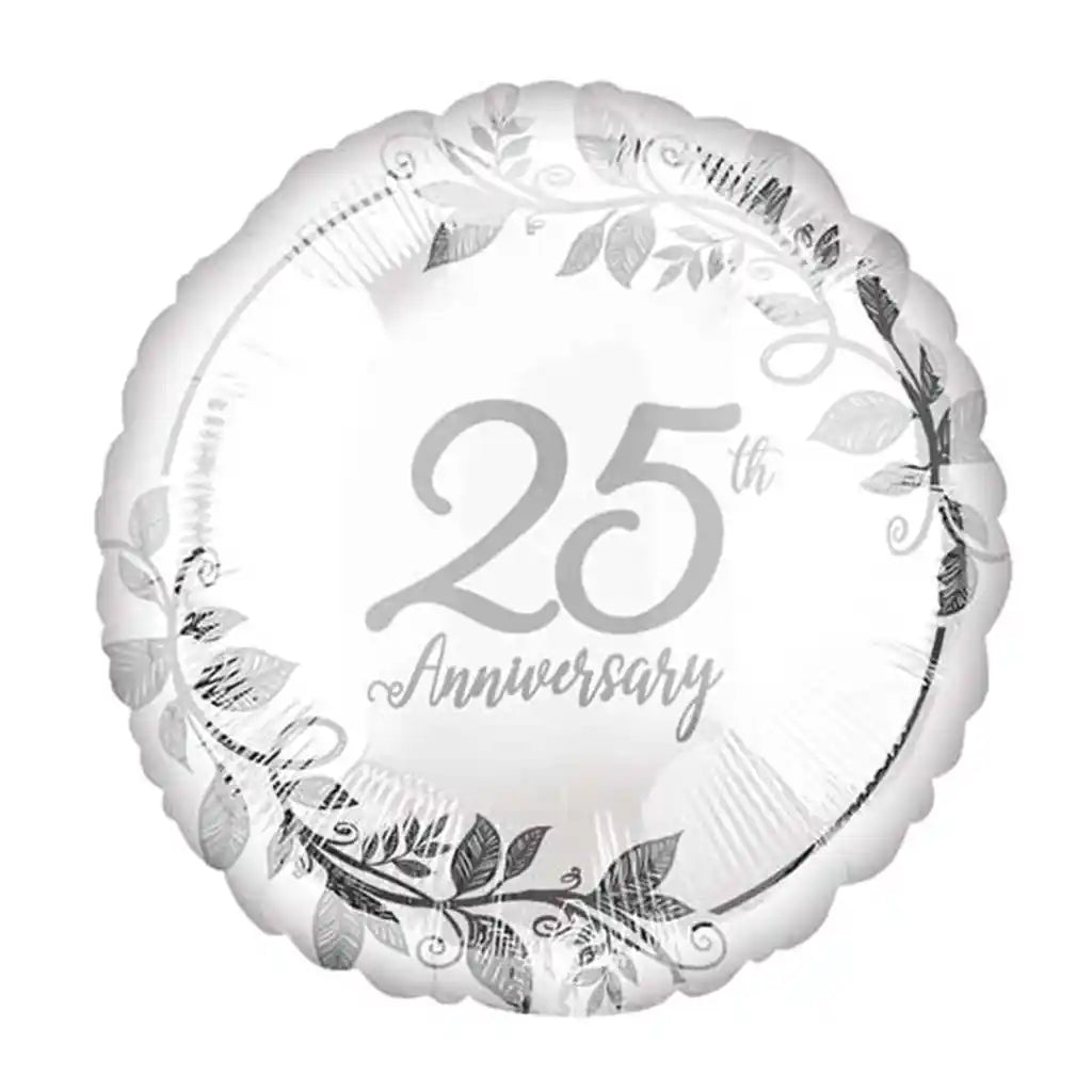 Happy 25th Anniversary Foil Balloon, 18in