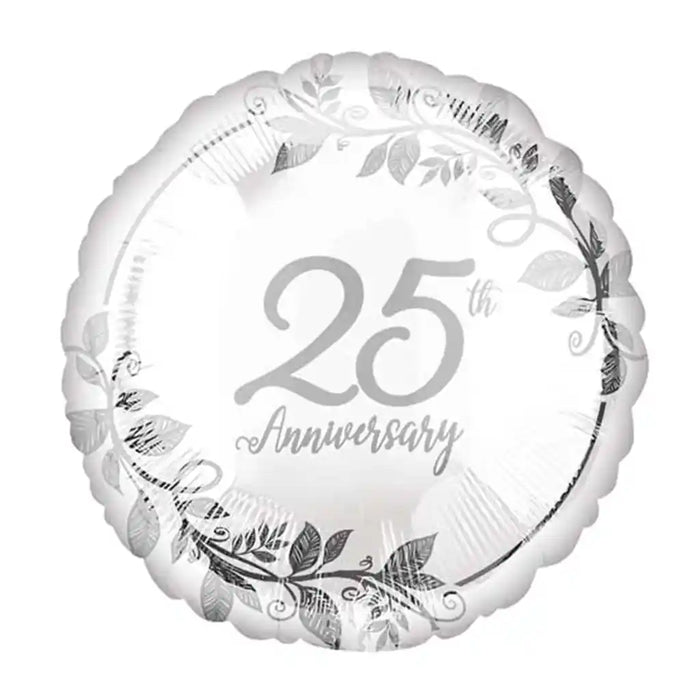 Happy 25th Anniversary Foil Balloon, 18in