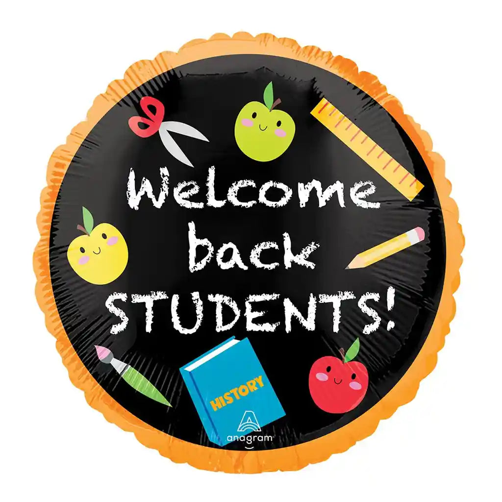 Welcome Back Students Foil Balloon, 18in