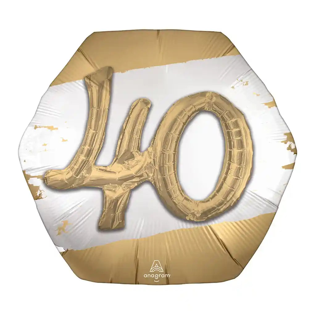 Golden Age 40 Foil Balloon, 30in