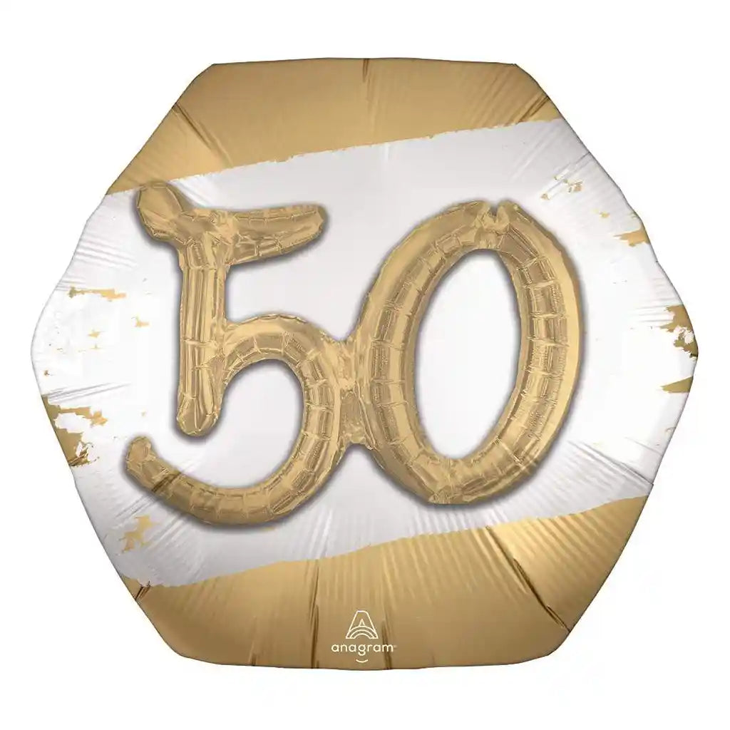 Golden Age 50 Foil Balloon, 30in