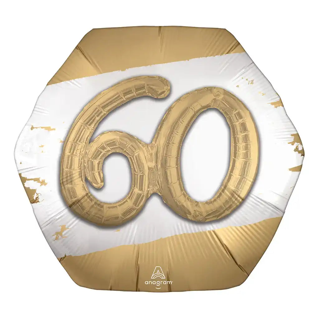 Golden Age 60 Foil Balloon, 30in