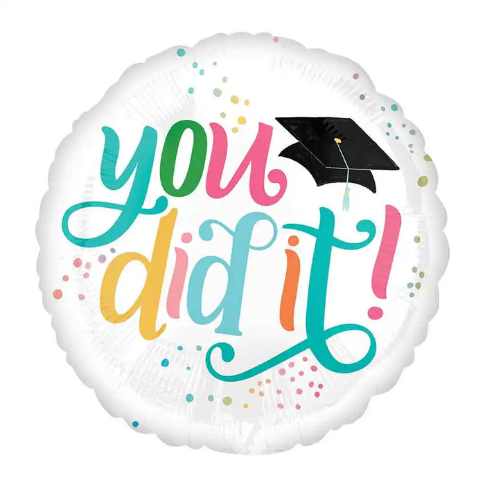 You Did It Foil Balloon, 18in