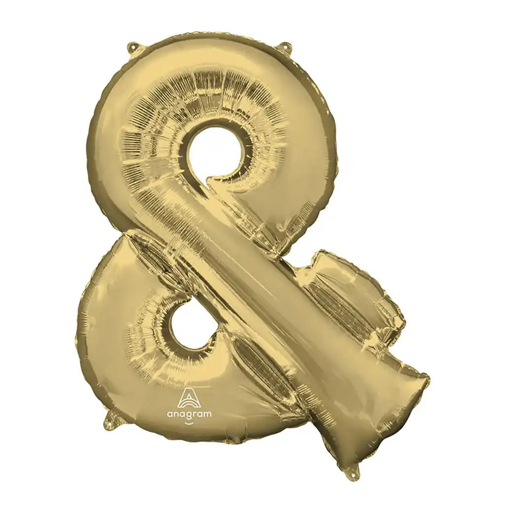 Symbol &amp; Ampersand Sign White Gold, 34in